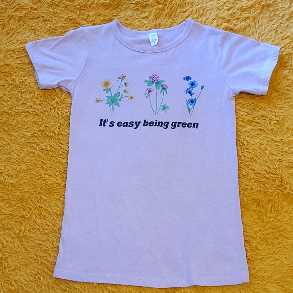 Pink flower shirt